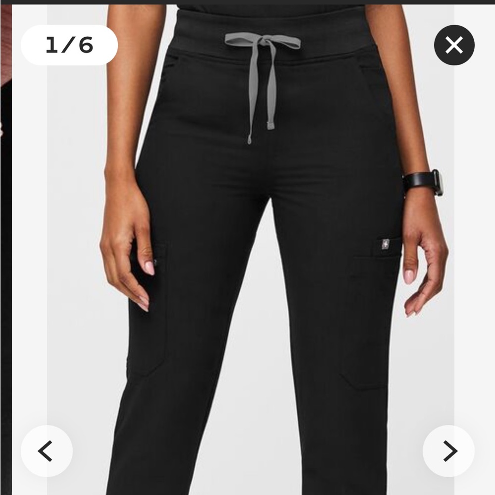 FIGS High waisted Yola skinny scrub pant size small petite
